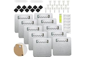 PKCHYE Colgador De Cuadros Adhesivo 10 Piezas Colgador De Espejos Autoadhesivo Colgar Cuadros Sin Agujeros Soporte De Pared Para Colgar Imágenes Ganchos Cuadros Soportar Peso Máximo 2.5kg (4cm x4cm)