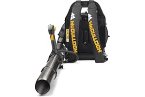 Souffleur à dos thermique McCulloch GB 355 BP : Souffleur/aspirateur de jardin d'une puissance de 1500 W, vitesse de rotation variable, avec harnais pour le dos (N° d’art. 00096-70-887.01)