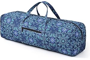 BOULDER BEE | Yoga Mat Bag | Large Yoga Mat Carrier with Wet Pocket | Yoga Gifts | Gym Tote Bag for Women