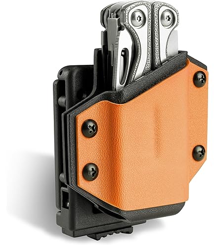 Fodero In Pelle Per Multitool - Organizer Da Cintura Per Penna, Torcia E Attrezzi - Foto 5