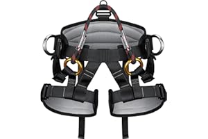 Hommdiy Climbing Harness Safety Kits for Outdoor Tree Rock Climbing, Caving Tree Climbing Rescue