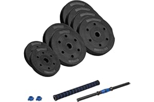 REBEL ELECTRO Rebel Hantel Bitumiczny Regulowany z Łącznikiem 20kg Zestaw 2x1,25 kg, 2x2,5 kg, 4x3 kg RBA-2302-1