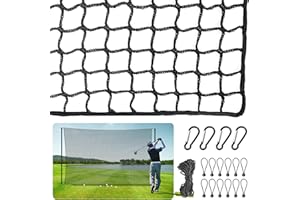 ORIENTOOLS Golf Hitting Practice Net - 10ft x10ft/10ft x15ft, Adjustable Protective Polyester Net for Indoor/Outdoor Training