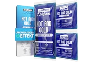 JAWAONLINE JAWA wkładki chłodzące Gel Mix – wielokrotnego użytku – opakowanie chłodzące z natychmiastowym efektem – elastyczny kompres zimny i ciepły – żel Premium Coolpack – poduszka chłodząca o wszechstronnym