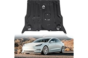 KEWISAUTO Front Skid Plate for Tesla Model 3 / Model Y, Splash Shield Cover Under Engine Guard Cover Chassis Guard Plates for Tesla Model 3 2017-2025 / Model Y 2020-2025 Accessories
