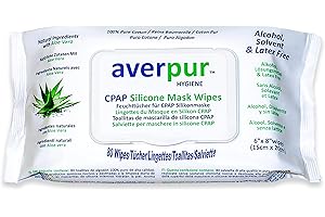 Lingettes de nettoyage CPAP, lingettes averpur ™ avec Aloe Vera, 100% coton pur