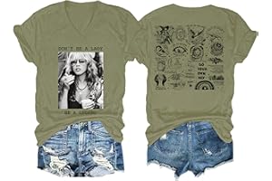 GENERIC Dont Be A Lady Be A Legend T-Shirt, Funny Vintage Rock Band Unisex Print Shirt