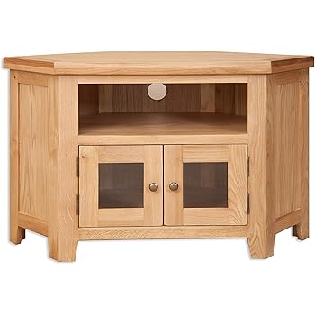 Melbourne Natural Living Solid Golden Oak Glazed Tv Cabinet