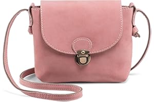 LARECHOR Small Crossbody Bags for Women with Anti Theft Lock, PU Leather Cross Body Bag, Shoulder Bag for Travel Holiday, Retro Ladies Handbags Mini Satchel, Christmas Gifts for Girls