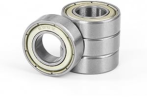 JESUSTREE 4 Piezas 688ZZ Rodamientos de Bolas Miniatura, 8x16x5mm Rodamiento de Bolas con Ranura Profunda, Acero al cromo, Doble Blindaje de Metal, 688-2Z, para monopatines, Scooters, Patines