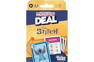 Monopoly Deal: Disney Stitch Edition Card Game - English Version