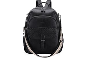 RAVUO Bakcpak damska, modna torebka na ramię ze skóry PU, rozkładana, designerska, damska torebka na ramię i tornister, do pracy, podróży, na uczelnię