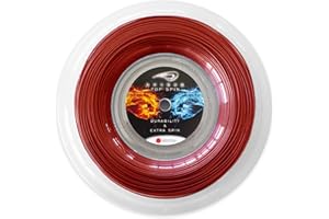 Dozene Cordaje de Tenis. 200 m 130mm. Resistente Calidad. Efecto Extra Control. Volea Saque. Co Poliester Monofilamento Heptagonal. Color Negro