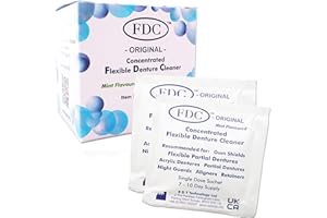 Flexible Denture Cleaner FDC ~ 3 Months Supply ~ Valplast & Other Dental Appliances (1 Box (3 Months Supply)) by FDC