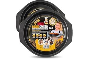 G4GADGET 2 Pack 8 Inch Non-Stick 20cm Cake Pan for Baking – Non Stick Round Cake Tin Oven Safe Cake Pan