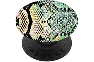 RICHMOND & FINCH PopSocket, Soporte y Agarre Universal Expandible para Tableta o Teléfono con Pop Top Intercambiable, Compatible con Todos los Dispositivos, Serpiente Exótica