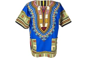 Lofbaz Robe Chemise Unisexe Africaine Traditionnelle Imprimé Dashiki Hippy