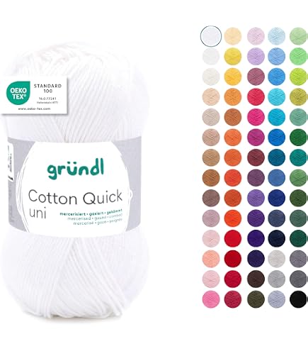 Fil Luxor 100% Coton Mercerisé - 2 Pelotes De 50 G (125 M) - Pour Tricot Et Crochet