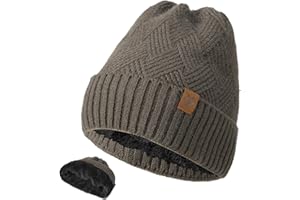 MENG JIARAN Beanie Hat Knitted Winter Warm Hat Watch Cap Beanie Winter Cap Gift for Men Women Fashion Shopping Walking