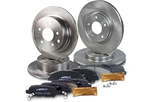 ATEC Germany Set freni incl. dischi anteriori Ø 295 mm ventilati + posteriori Ø 291 mm pieni + pastiglie freno Compatibile con NISSAN QASHQAI (J10, NJ10, JJ10E)