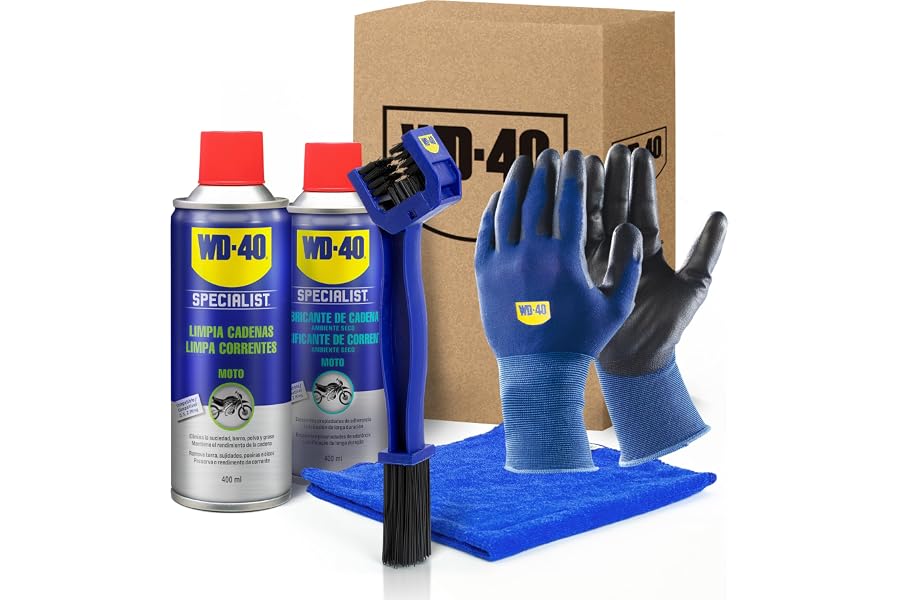 WD-40 Specialist Kit Cadena Motorbike Seco Completo