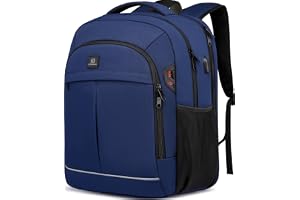 Vattentät, Travel Laptop ryggsäck, Arbetsväska med USB laddningsport, Stöldskydd, Stora företag, TSA godkännande, Män, Kvinno