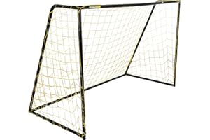 Kickmaster Premier HD Heavy Duty Soccer Goal 8 FT -Powder Coated Rust-Resistant Steel Frame, High Density 5 ply High Density Netting - Ideal for Outdoor Play and Skill Development.