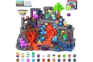 Magnetische Bausteine - Baue Mine Magnet Welt Kinderspielzeug, Magnetische Fliesen STEM Outdoor Spielzeug für Jungen und Mädchen ab 3 Jahren, Kreative Kleinkindspielzeug für Kinder ab 3 4 5 6 7 8 9