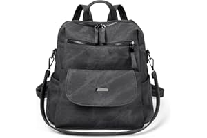 Aucuu Women Backpack, PU Leather Backpack, Fashion Ladies Backpack, PU Fashion Travel Multipurpose Shoulder Bag, Waterproof Anti-Theft Travel Lightweight Backpack, Handbag for Women & Girls