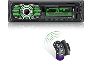 X-REAKO Autoradio Bluetooth, Stereo Auto supporto Bluetooth Chiamata Vivavoce Lettore MP3 Radio FM, con due porte USB, Volante Telecomando, supporto AUX/TF/Carica rapida