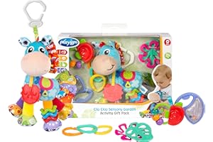 Playgro Coffret Cadeaux Clip Clop Sensory Garden Activity, Gift Pack | Coffret de Jouets, activités Amusantes, Anneaux de Dentition texturés, pour Le bébé de 0 à 12 Mois et Plus.