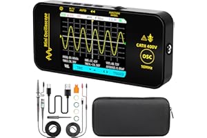BSIDE OT3 Oscilloscopio Digitale Tascabile Mini 10MHz Larghezza di Banda 48MSa/s Oscilloscopio Portatile Ricaricabile Ultra Sottile con LCD a Colori 3.2 Pollici per Automotive Audio Elettronico