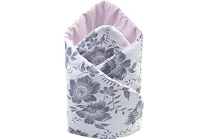 Medi Partners Cuscino cono bambino 100% Cotone 75x75cm Coperta del bambino Doppia faccia Morbido Tutto l'anno Corna per neonati Multifunzionale (Berry)