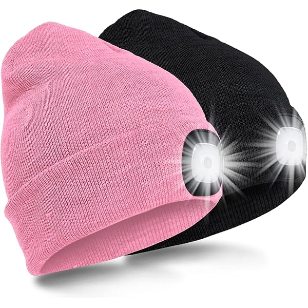 Cappello Con LED Ricaricabile - Berretto Invernale Illuminato Per Adulti E Bambini - Foto 10