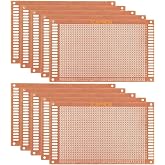 GTIWUNG 10 Pieces 7 x 9 cm Universal Circuit Boards, DIY Prototype Board PCB Universal Breadboard Test Prototype Boards for D