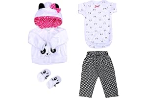 ZIYIUI Vestiti per Bambole per New Born Baby Doll, Stili Diversi per Bambole Onesies per 20-22" Bambolotti (50-55 cm)
