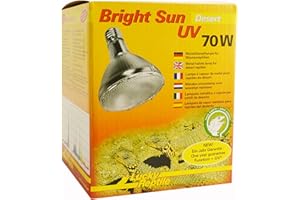 Lucky Reptile Bright Sun UV Desert - Lámpara de haluro metálico de 70 W para enchufes E27