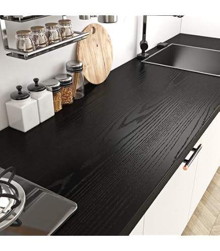 Livelynine Papier Adhésif Pour Euble Bois Blanc Rouleau Adhésif