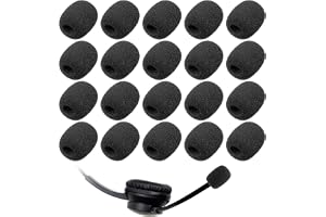 Ymapinc 20-pack popfilter för mikrofonskumskydd, universell vindruta, mikrofon skumskydd för headsetmikrofoner för brusreduce