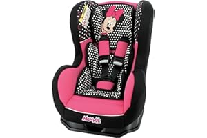 NANIA Silla de coche para Bebe COSMO grupo 0/1 (0-18kg) con proteccion lateral -Minnie