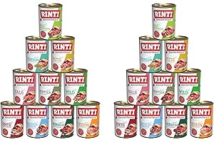 GENERISCH Rinti-Kennerfleisch 400g Mix | garantierter 10 Sorten Mix - als 10, 20 oder 30x 400g erhältlich | getreidefreies Hundefutter, Nassfutter (20, 400g)