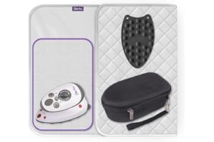 The Quilted Bear Mini-Bügelbündel - Reisebügeleisen Mini Leicht mit Keramik-Bügelsohle & Temperaturanzeige - Mini Bügeleisen für Näharbeiten & Quilten - Hand-Reisebügeleisen Dampf (Schwarzes)