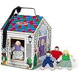 Melissa & Doug Casa Di Legno Con Campanelli | Bambole da gioco per bambini | Giocattoli di ruolo | 3+ | Gioco Montessori | Re