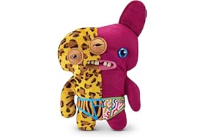 Fuggler Misfit Monsters Series 1 23 cm od ZURU Plush Funny Ugly Monster (Annoyed-o - Leopard & Burgandy)