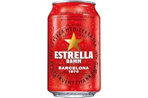 Estrella Damm Barcelona Premium Lagerbier 24 x 0.33 L DPG Tin