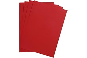Clairefontaine 975356C Packung mit 25 Bastelkartons Maya, 185g, DIN A3, 29,7 x 42 cm, 1 Pack, rot