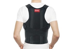 ORTONYX Comfort Posture Corrector Clavicle and Shoulder Support Back Brace, Fully Adjustable for Men and Women/656A-XL