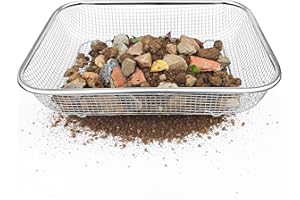 KOROI Garden Soil Sieve - Metal Garden Sieve for Soil and Stones,Garden Riddle Perfect for Gardening and Landscaping - Ideal Sieve for Sifting and Filtering Soil, Compost, and Sand