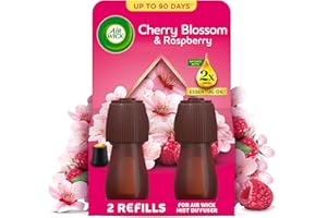 AIRWICK Air Wick Cherry Blossom & Raspberry Essential Mist Twin Refill 20ml, Lasting for up to 45 days per refill, Air Freshener