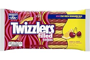 HERSHEY'S Réglisse Twizzlers Sweet & Sour Cherry Citrus Punch Candy (312g)